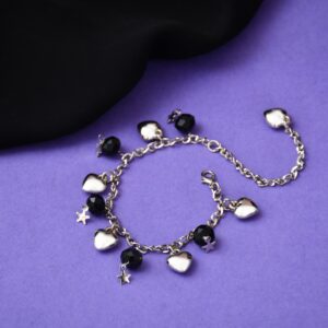 RAF Gold Bracelet for Women & Girls with Heart Beads – A Symbol of Love and Elegance