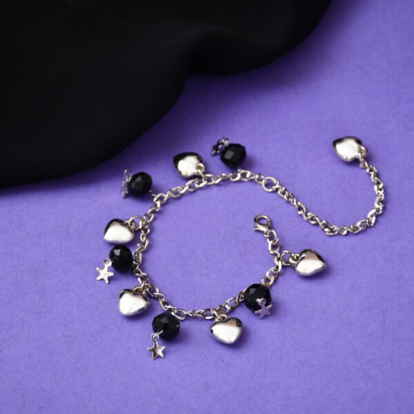 RAF Gold Bracelet for Women & Girls with Heart Beads – A Symbol of Love and Elegance