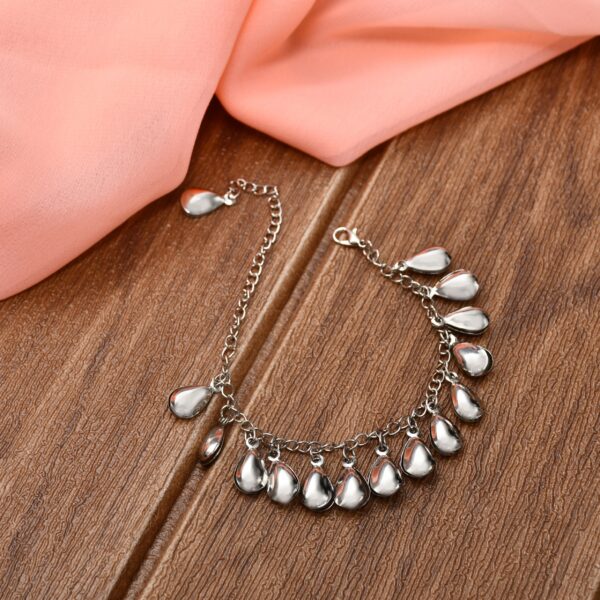 Women's and girls' jewel silver tone ankle bracelets An Accessory Timeless for Every Event