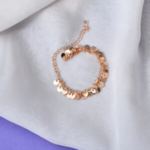 Gold Metal Anklet is a sophisticated and eye-catching piece of bracelet