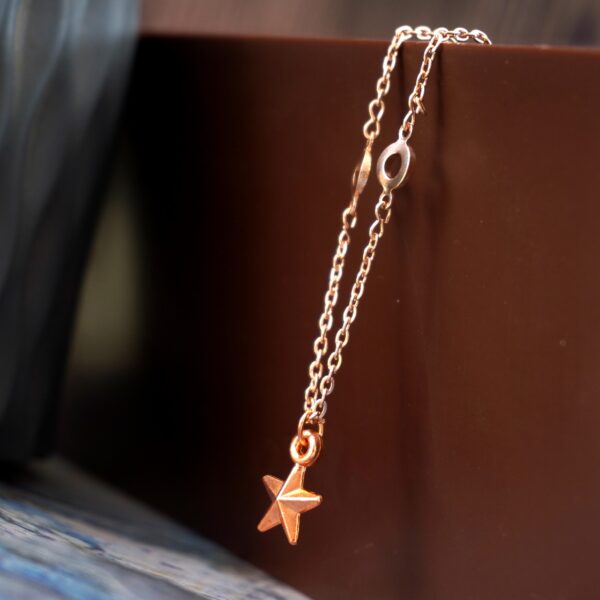 Multi-Bracelet Set with Star, Love, and Key in Chic Gold - Image 2