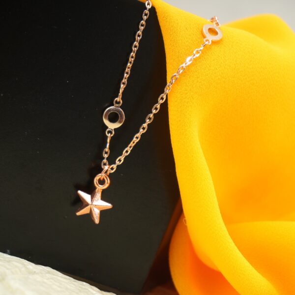 Multi-Bracelet Set with Star, Love, and Key in Chic Gold - Image 7